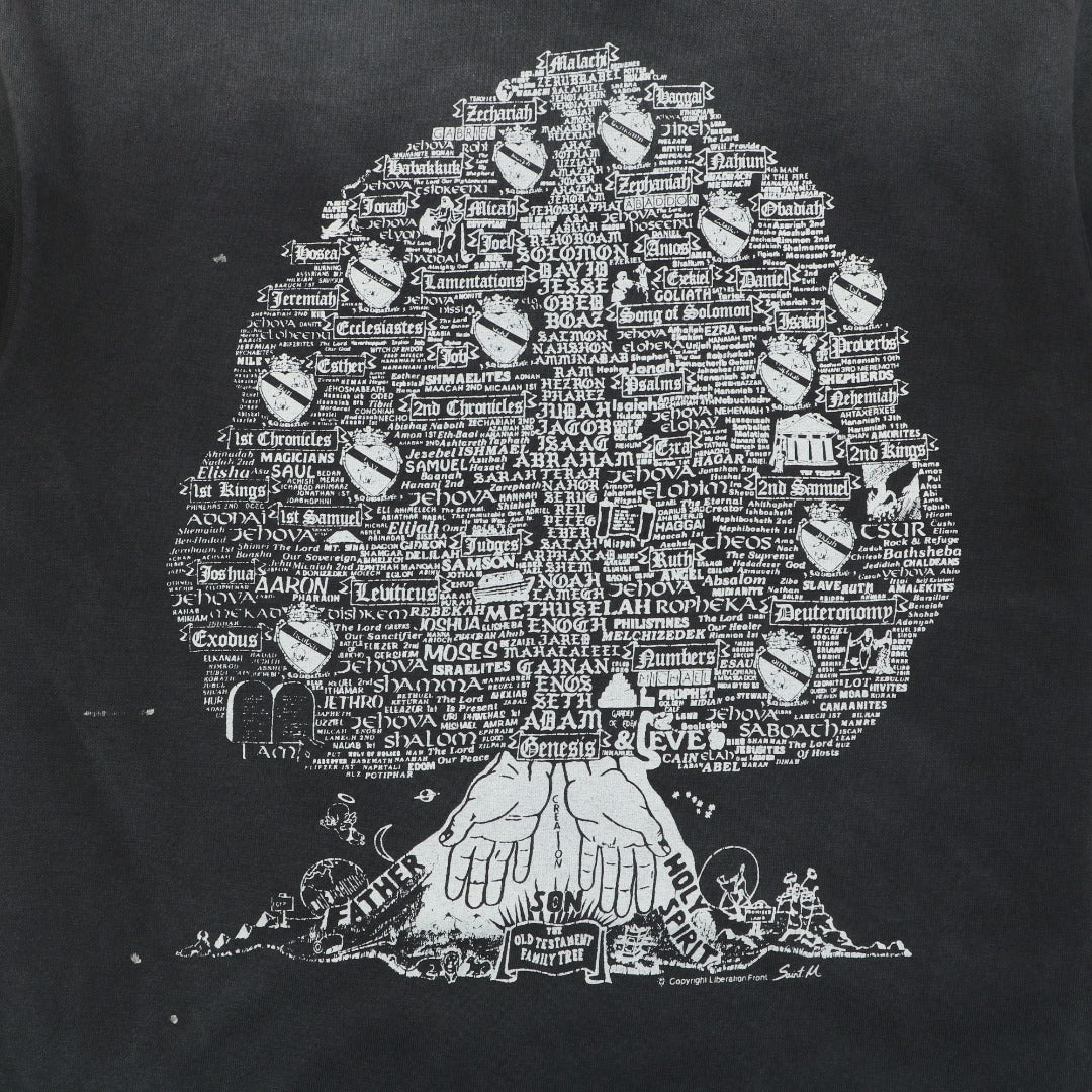 Saint Michael Tree of Life Print Short Sleeve Tee — Vintage Black