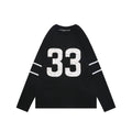 Chrome Hearts No.33 Sanskrit Cross Print Long Sleeve Tee — Black