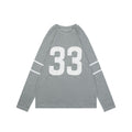 Chrome Hearts No.33 Sanskrit Cross Print Long Sleeve Tee — Grey