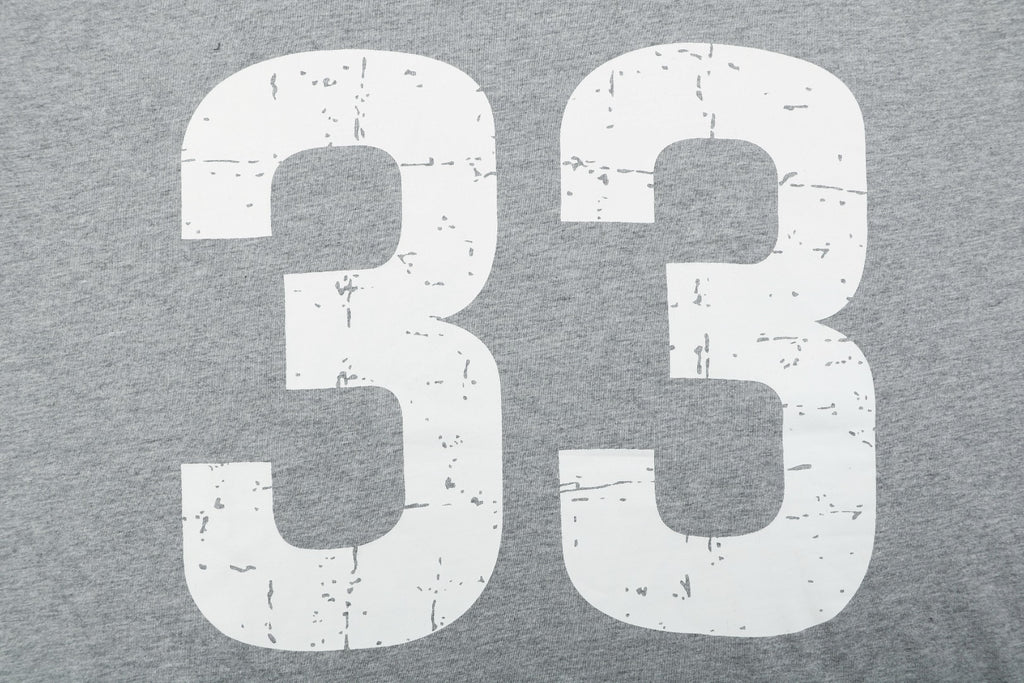Chrome Hearts No.33 Sanskrit Cross Print Long Sleeve Tee — Grey