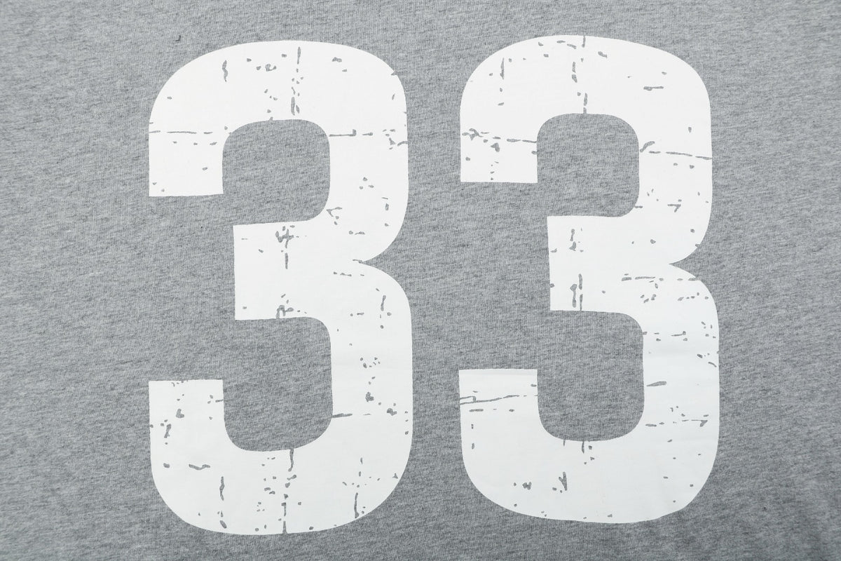 Chrome Hearts No.33 Sanskrit Cross Print Long Sleeve Tee — Grey
