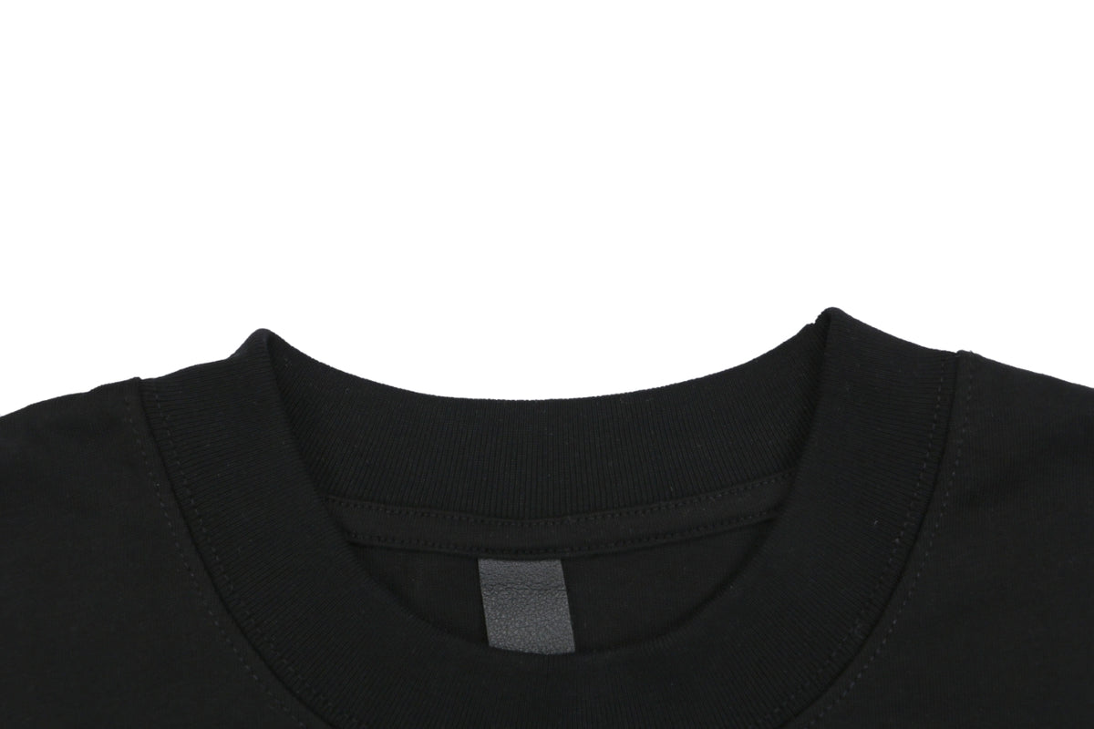 Chrome Hearts Sanskrit Scroll Horseshoe Crest Print Short Sleeve Tee — Black