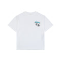 Chrome Hearts Sanskrit Scroll Horseshoe Crest Print Short Sleeve Tee — White Teal