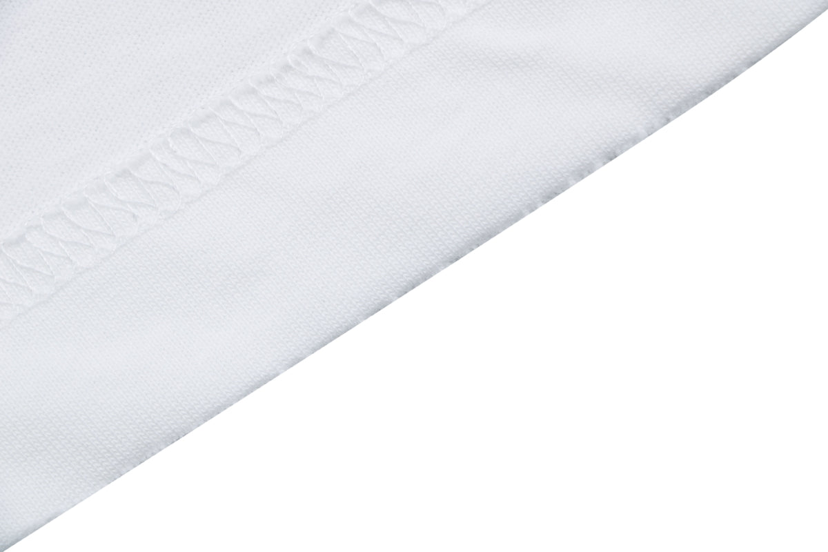 Chrome Hearts Sanskrit Scroll Horseshoe Crest Print Short Sleeve Tee — White Teal