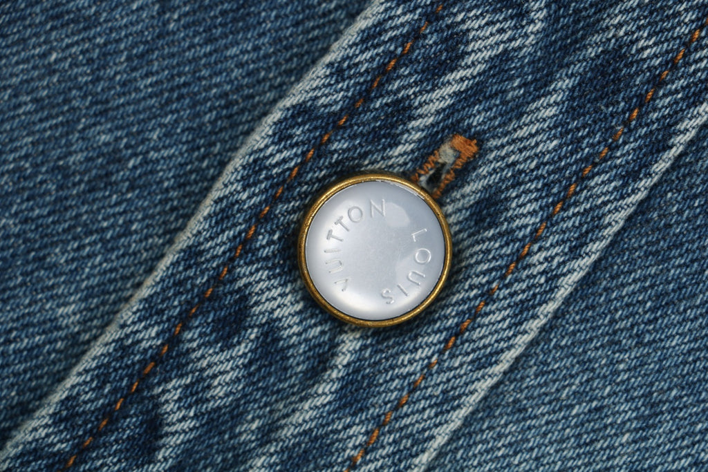 Louis Vuitton 25SS Sun-Faded Patchwork Denim Jacket — Indigo