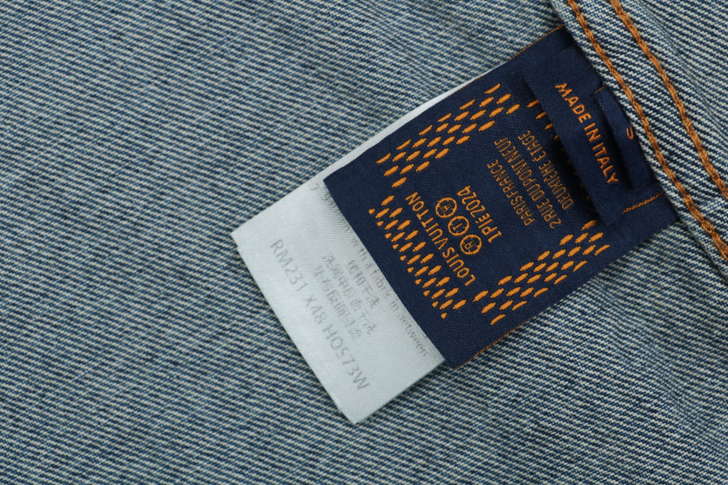 Louis Vuitton 25SS Sun-Faded Patchwork Denim Jacket — Indigo