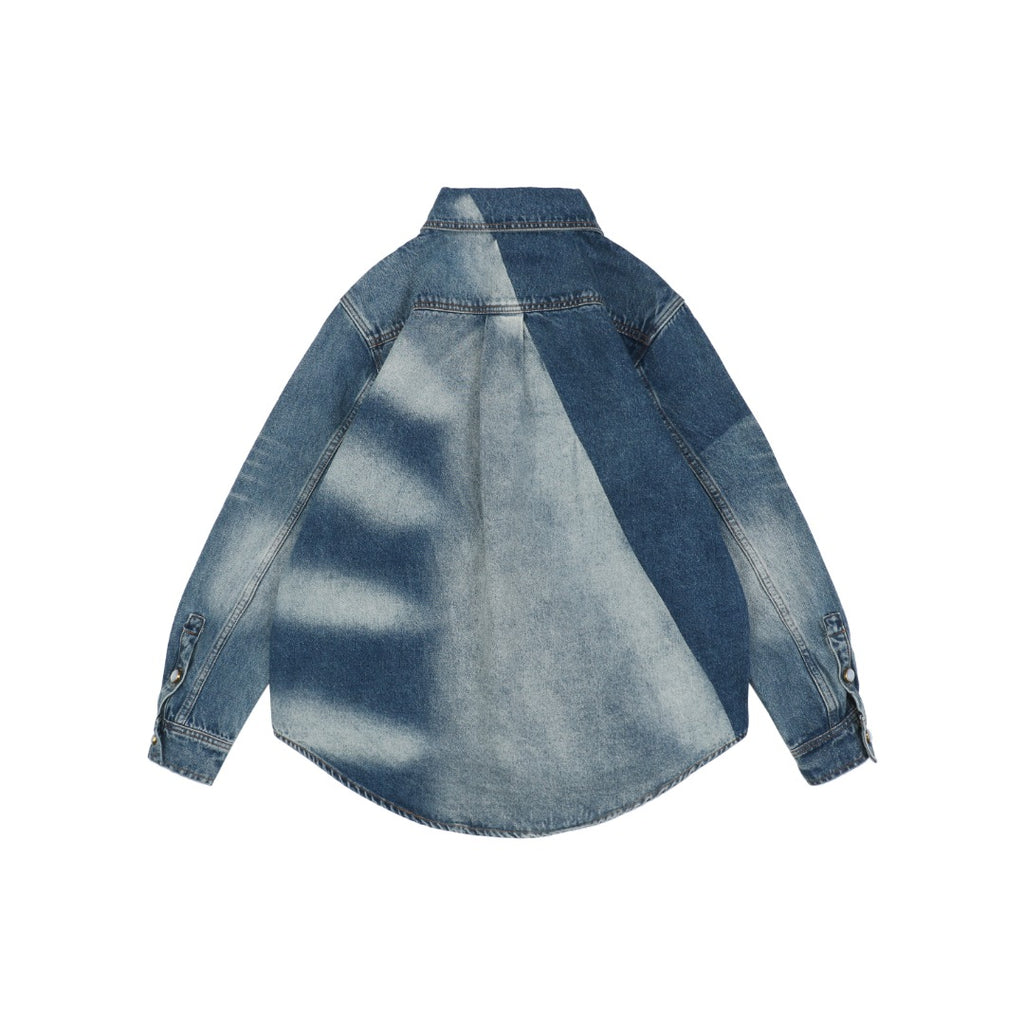 Louis Vuitton 25SS Sun-Faded Patchwork Denim Jacket — Indigo