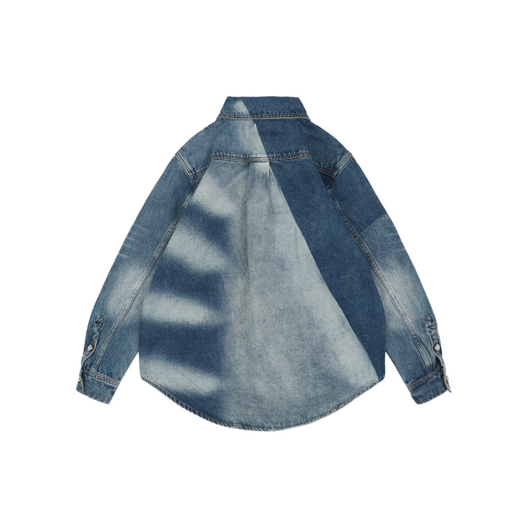 Louis Vuitton 25SS Sun-Faded Patchwork Denim Jacket — Indigo