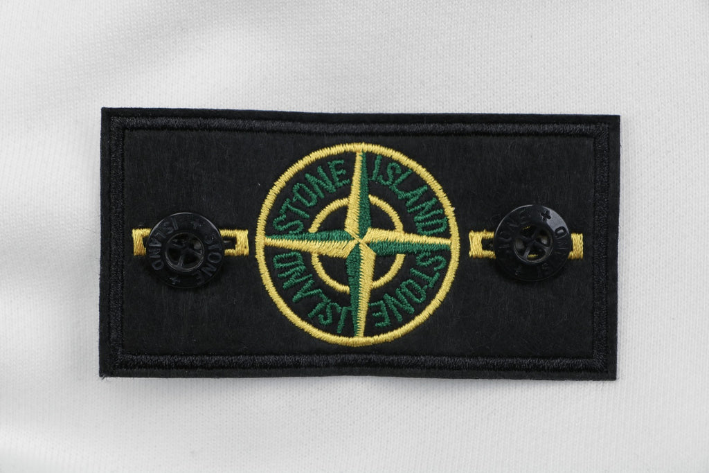 Stone Island Arm Badge Crew Neck Sweatshirt — White