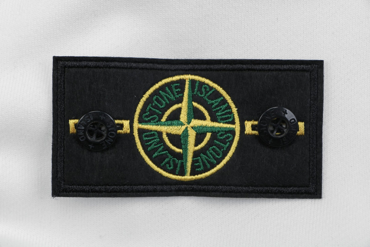 Stone Island Arm Badge Crew Neck Sweatshirt — White