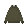 Stone Island Arm Badge Crew Neck Sweatshirt — Olive Green
