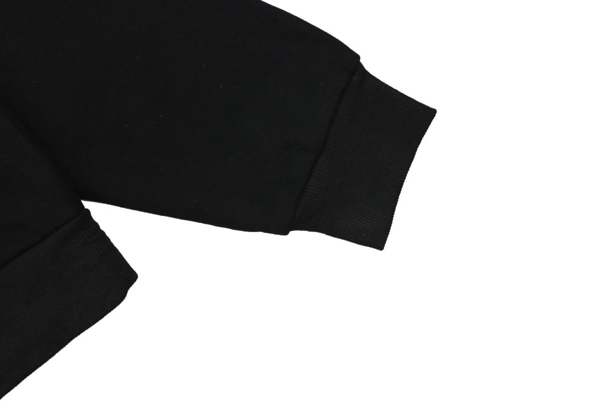 Stone Island Arm Badge Full-Zip Hoodie — Black