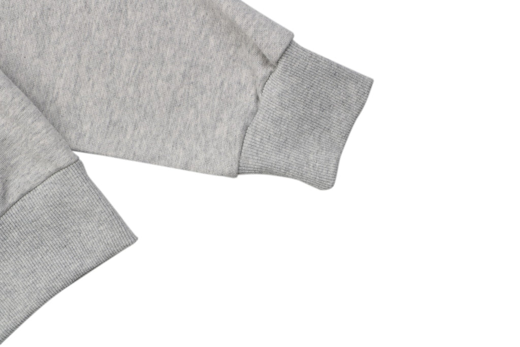Stone Island Arm Badge Zip Hoodie — Light Grey