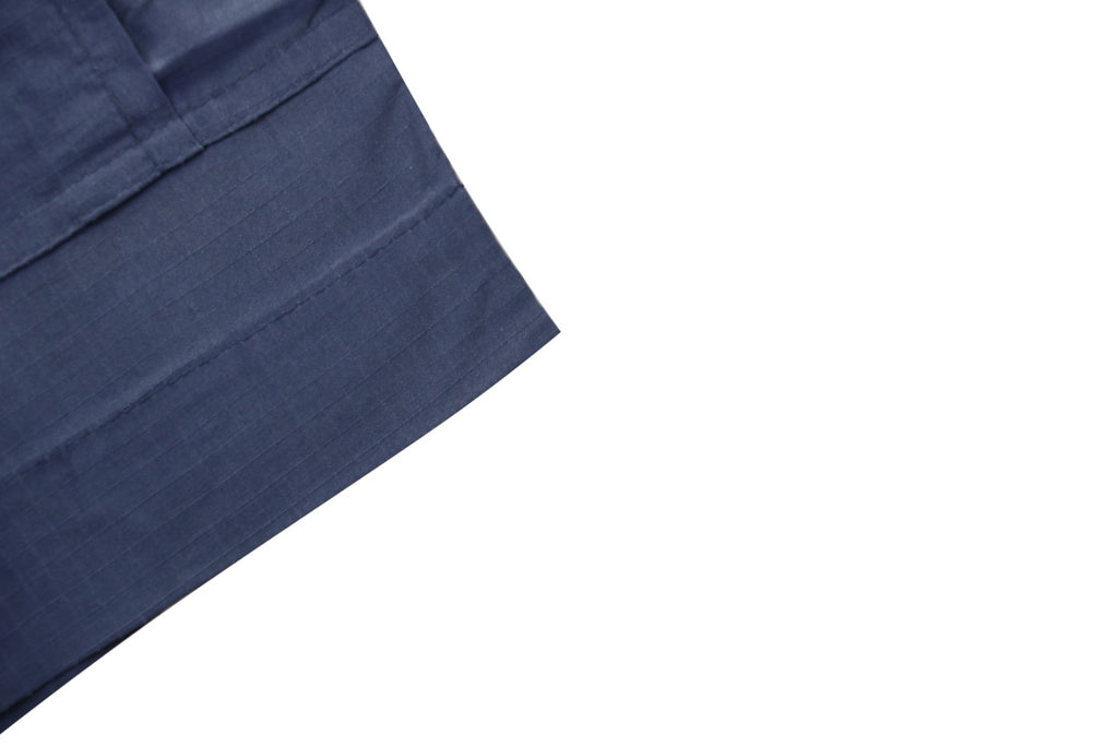 Balenciaga 25SS French Workwear Faded Cargo Drawstring Shorts — Navy