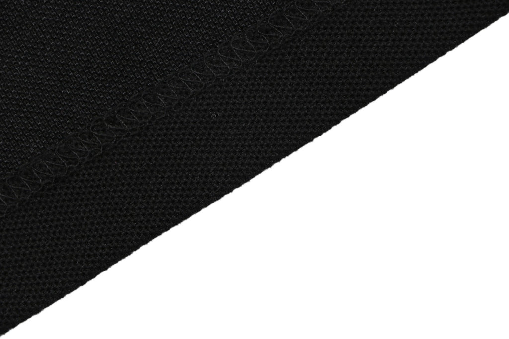 Burberry Equestrian Knight Embroidered Short Sleeve Polo — Black