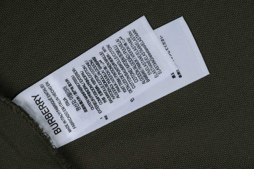 Burberry Equestrian Knight Embroidered Short Sleeve Polo — Hunter Green