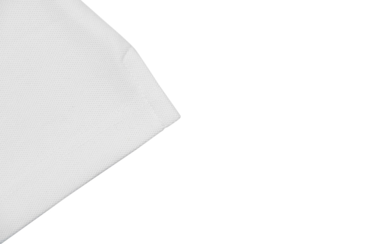 Burberry Equestrian Knight Embroidered Short Sleeve Polo — White
