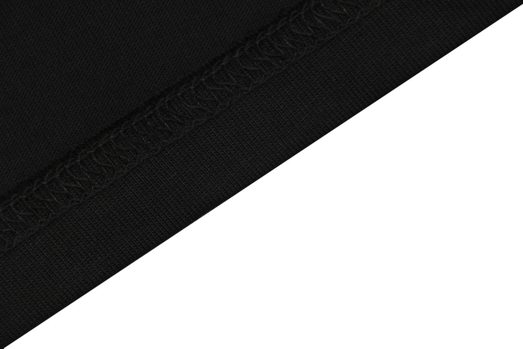 Moncler Oversized M Badge Towel Embroidery Short Sleeve Tee — Black