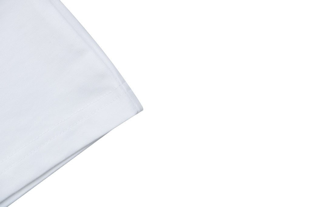 Moncler Oversized Circle Logo Towel Embroidery Short Sleeve Tee — White