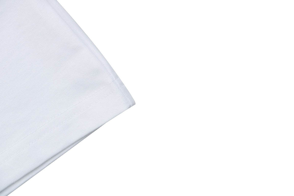 Moncler Oversized Circle Logo Towel Embroidery Short Sleeve Tee — White