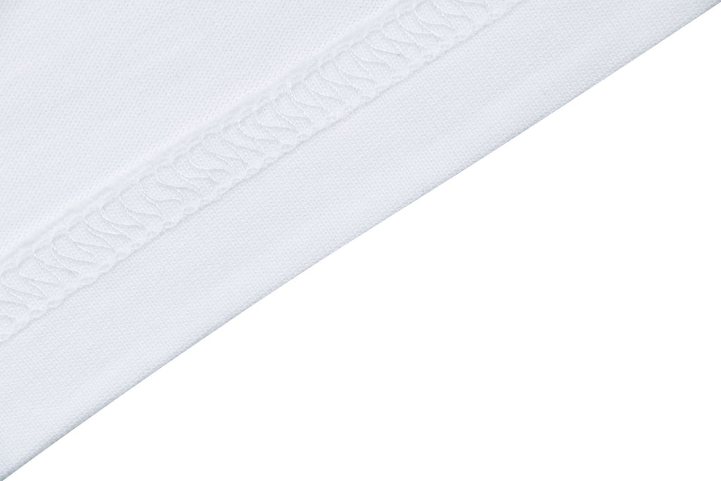 Moncler Oversized Circle Logo Towel Embroidery Short Sleeve Tee — White