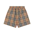 Burberry House Check Drawstring Shorts — Archive Camel
