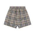 Burberry House Check Drawstring Shorts — Camel