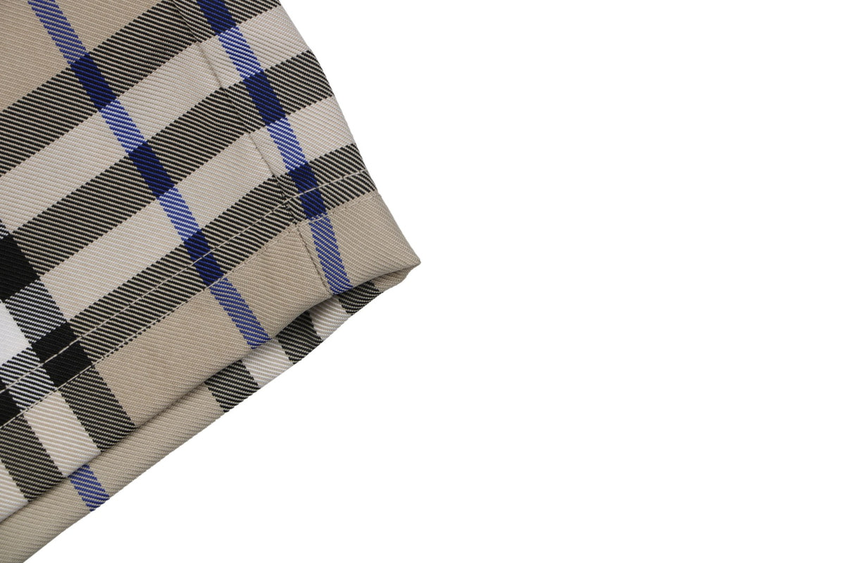 Burberry House Check Drawstring Shorts — Camel