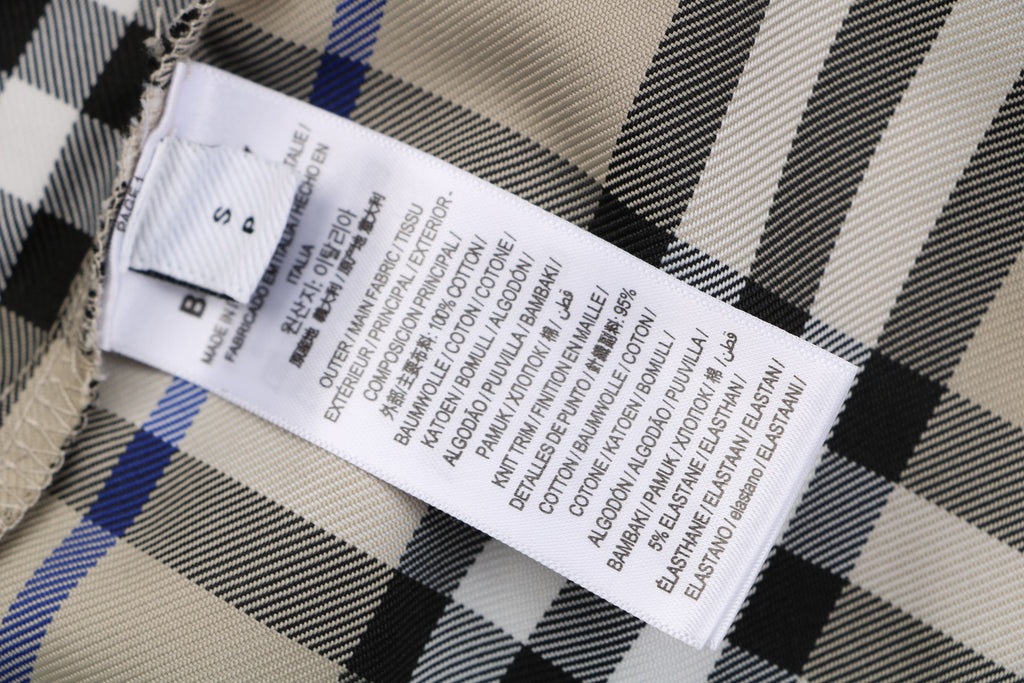 Burberry House Check Drawstring Shorts — Camel