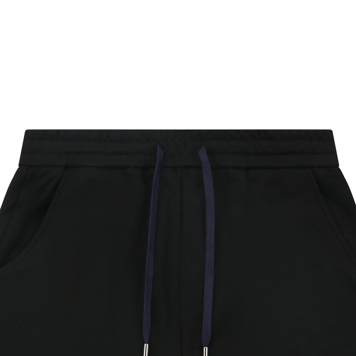 Burberry EKD Embroidered Drawstring Shorts — Black