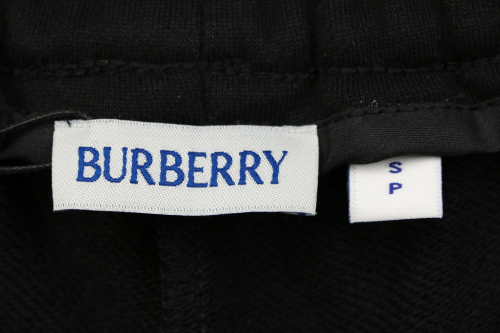 Burberry EKD Embroidered Drawstring Shorts — Black