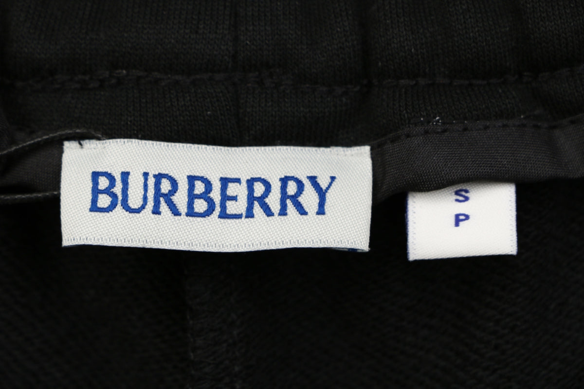 Burberry EKD Embroidered Drawstring Shorts — Black