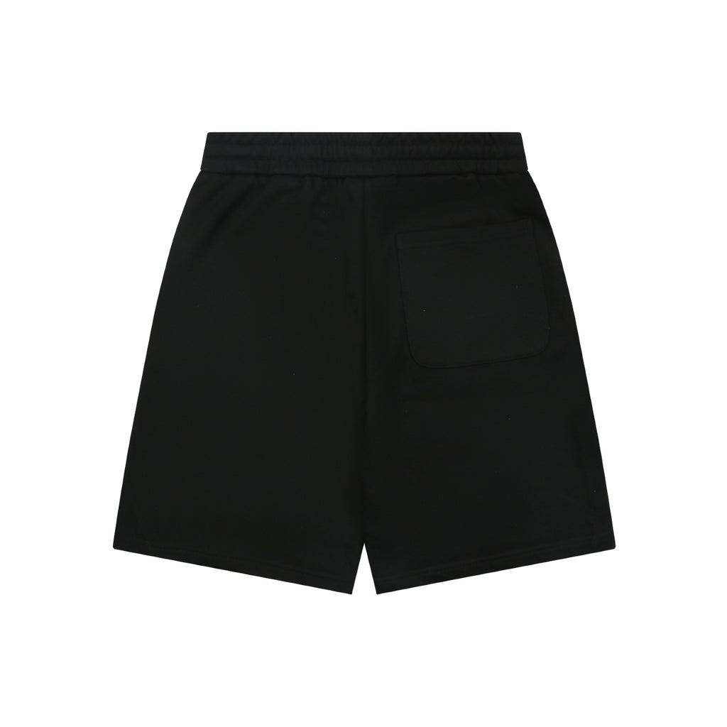 Burberry EKD Embroidered Drawstring Shorts — Black