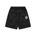 Chrome Hearts Ink Splash Sanskrit Cross Floral Shorts — Black