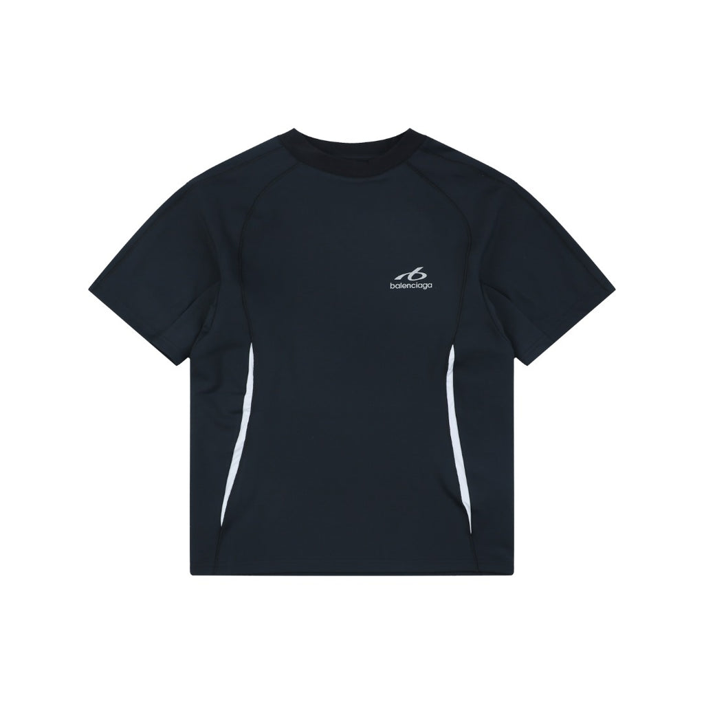 Balenciaga Side-Stripe Reflective Loop Quick-Dry Short-Sleeve Tee