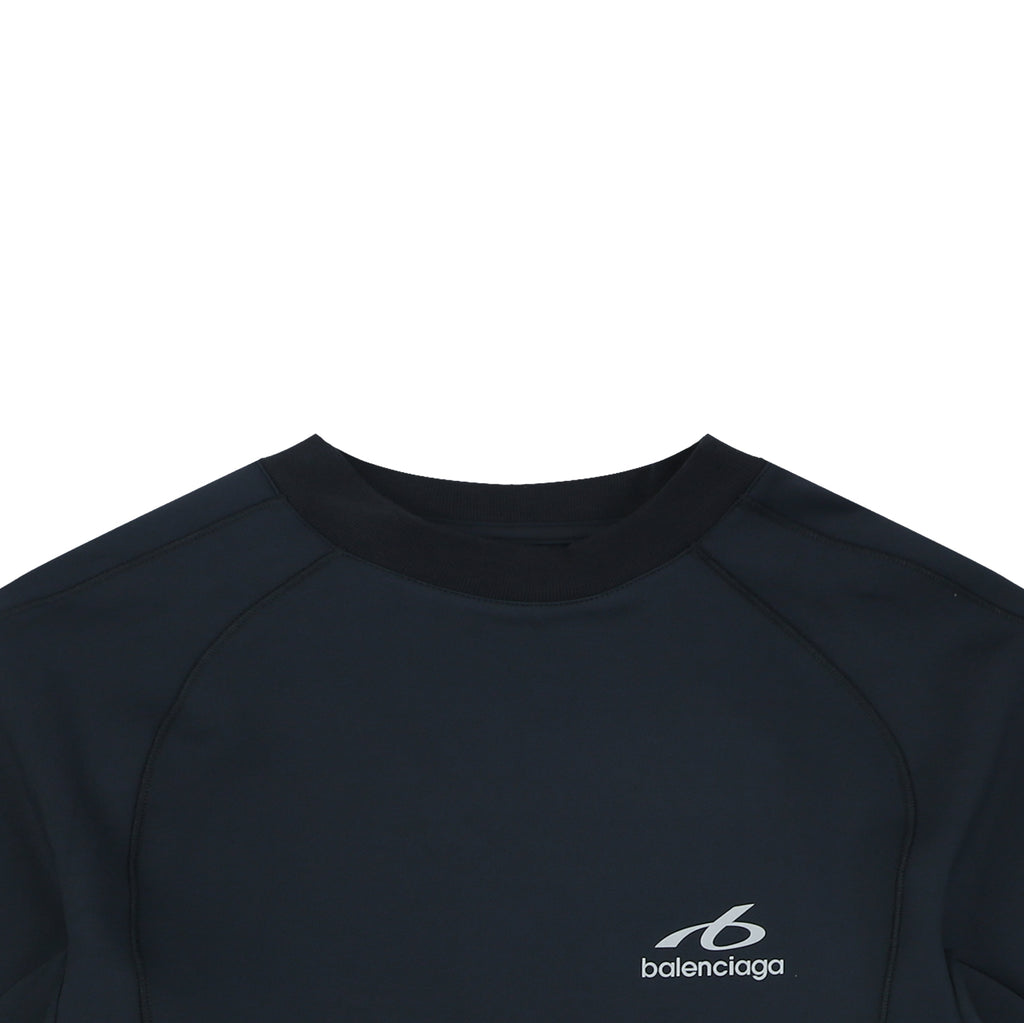Balenciaga Side-Stripe Reflective Loop Quick-Dry Short-Sleeve Tee