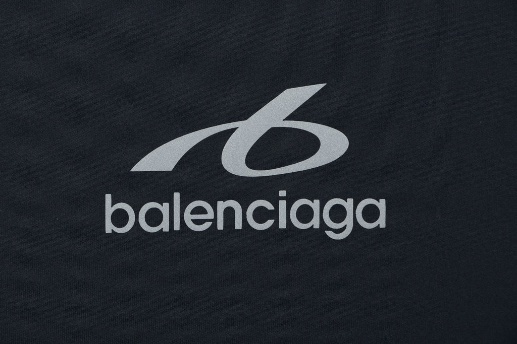 Balenciaga Side-Stripe Reflective Loop Quick-Dry Short-Sleeve Tee