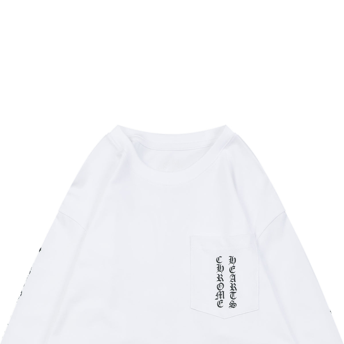 Chrome Hearts Grand Floral Cross Print Long-Sleeve Tee