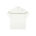 Burberry Stripe Equestrian Knight Embroidered Polo Short-Sleeve Shirt