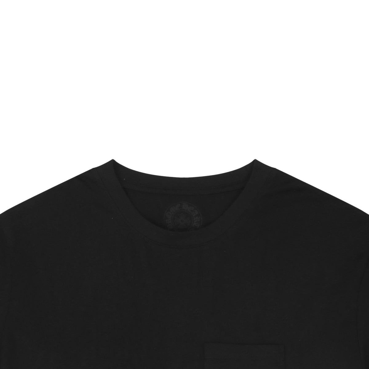 Chrome Hearts Pink Dagger Gothic Text Print Short Sleeve Tee – Black