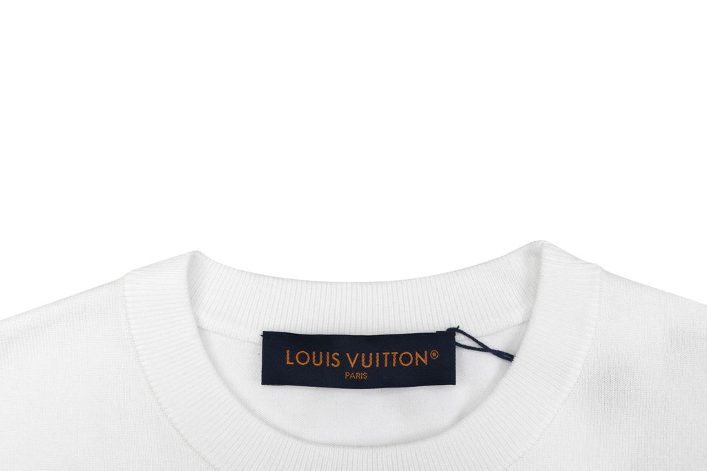 Louis Vuitton Monogram Jacquard Short Sleeve Tee – White