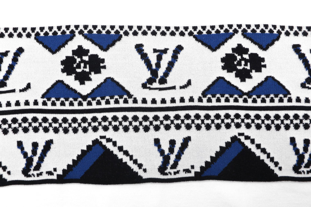 Louis Vuitton Monogram Jacquard Short Sleeve Tee – White