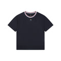 Fendi Colorblock Collar FF Embroidered Short Sleeve Tee – Navy