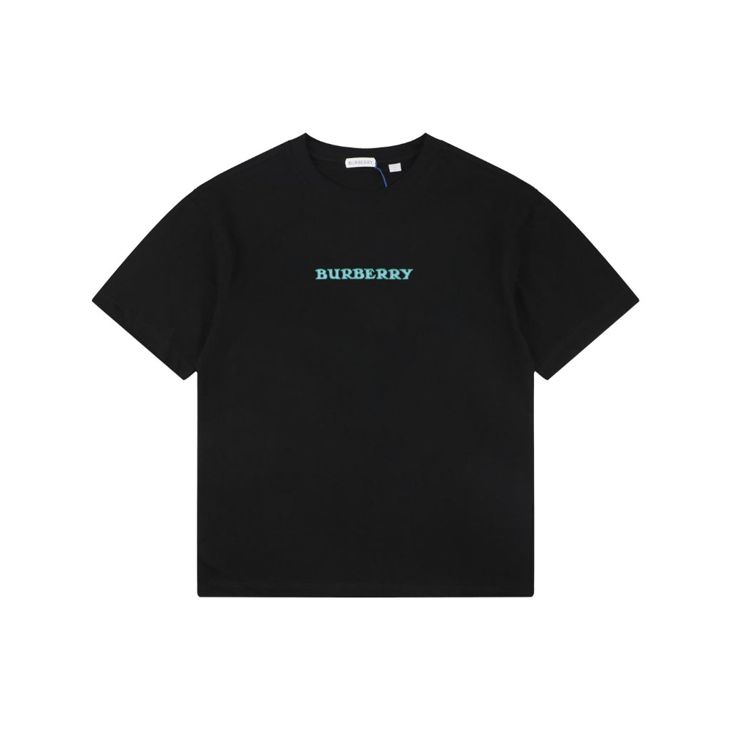 Burberry Equestrian Knight Back Print Short Sleeve Tee – Black
