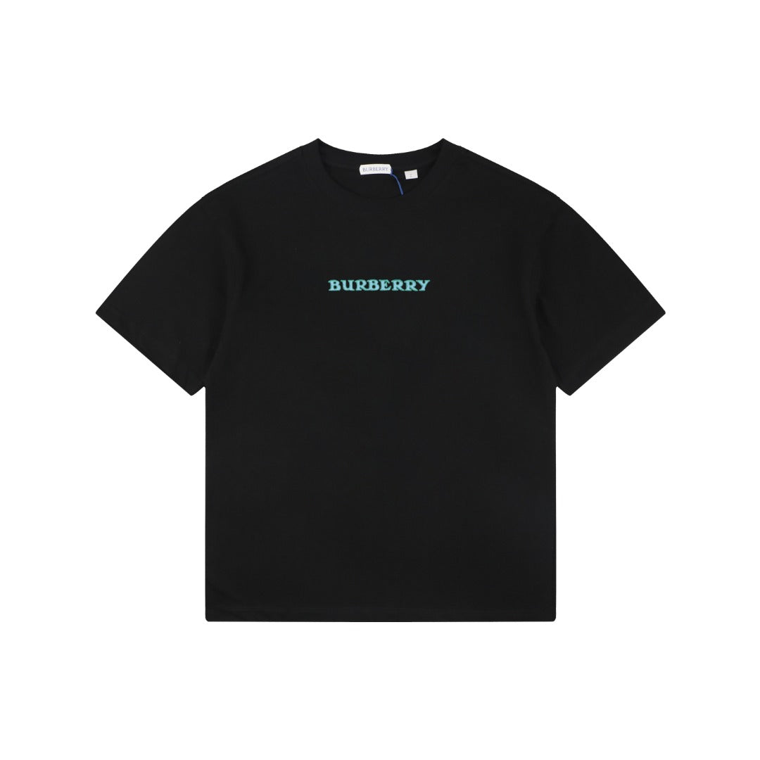 Burberry Equestrian Knight Back Print Short Sleeve Tee – Black