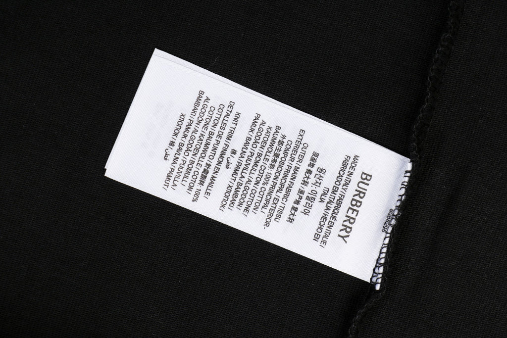Burberry Equestrian Knight Back Print Short Sleeve Tee – Black