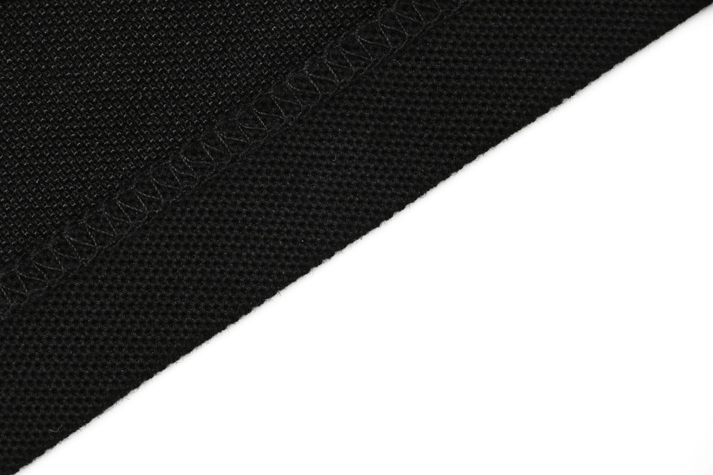 Burberry Equestrian Knight Stripe Cuff Polo Shirt – Black