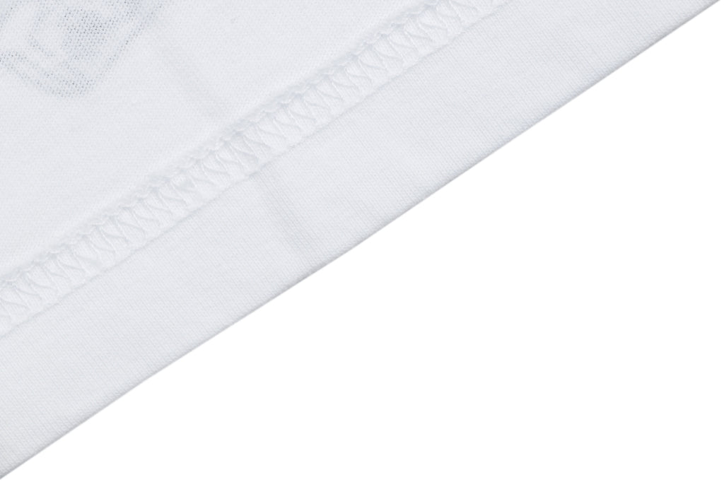 Chrome Hearts Distressed Fleur-de-lis Sanskrit Print Short Sleeve Tee – White
