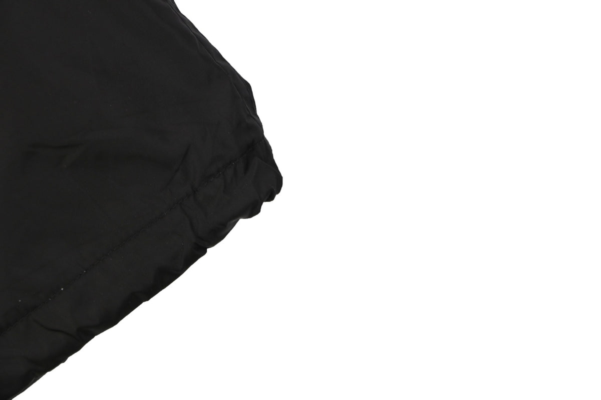 Prada Triangle Logo Nylon Zip Short Sleeve Shirt – Black