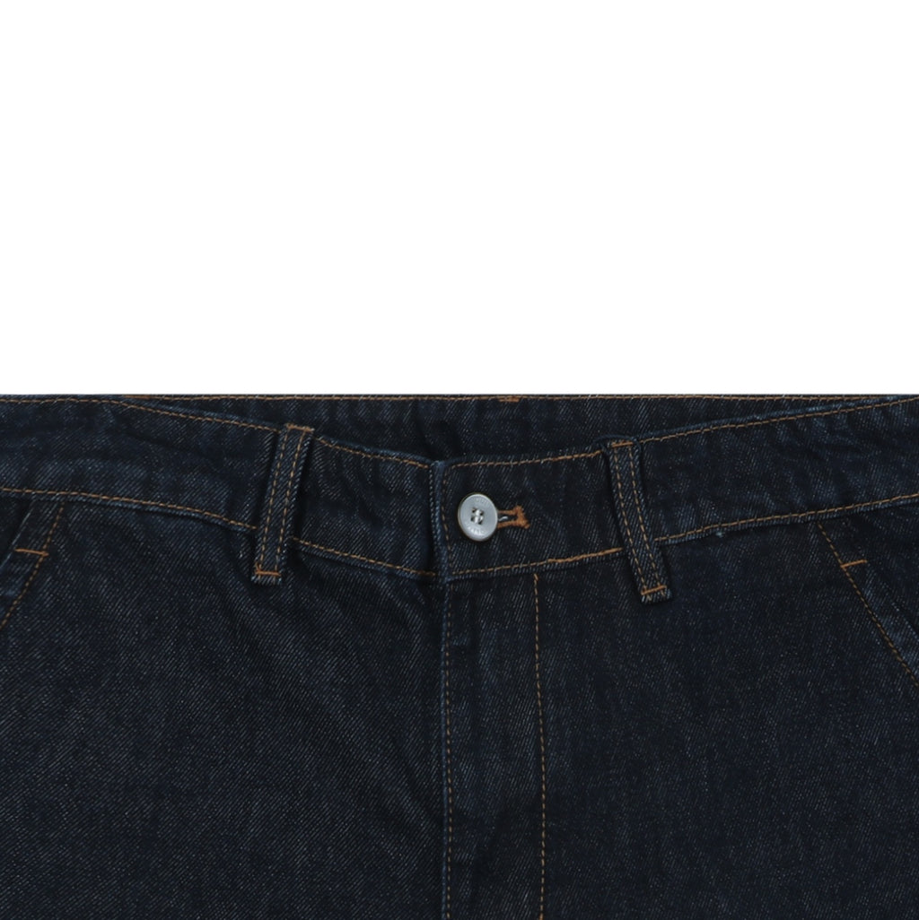 Louis Vuitton Monogram Leather Badge Denim Shorts – Indigo